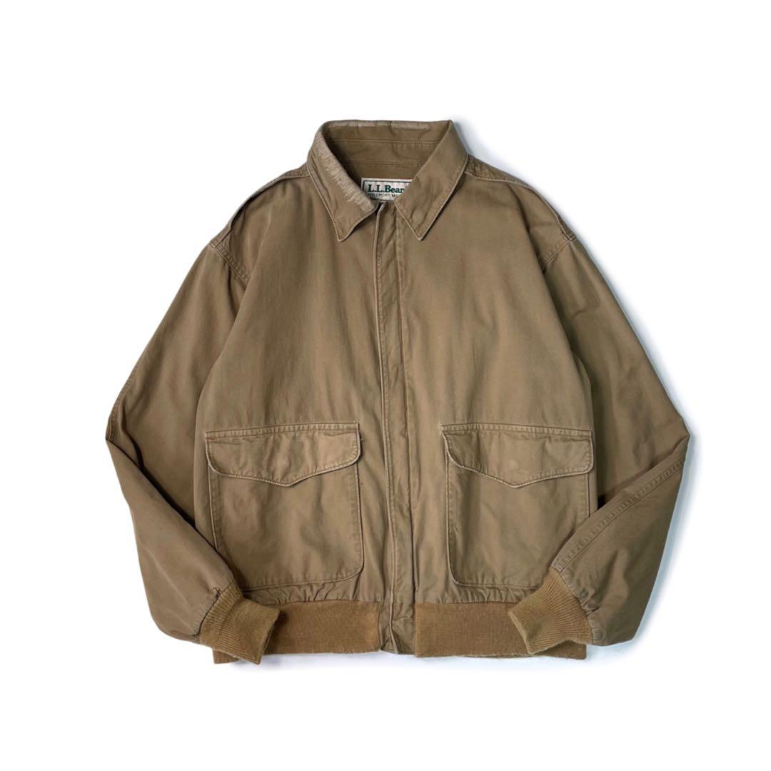 80’s L.L.Bean USA製 A-2 フライトジャケット コットン
