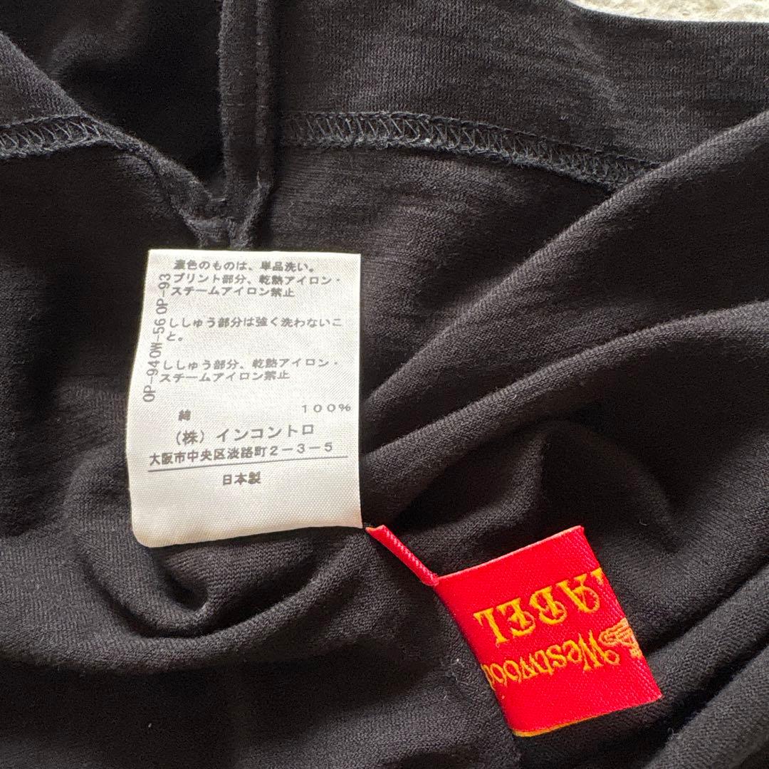 ヴィヴィアンウエストウッドレッドレーベル　オーブ刺繍タンクトップ　ブラック　希少