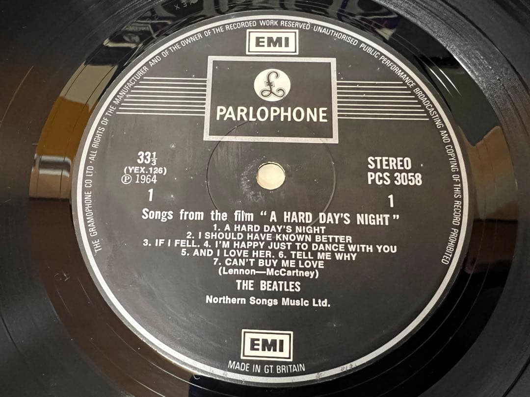 ビートルズA Hard Day's Night UK盤2EMI PCS3058