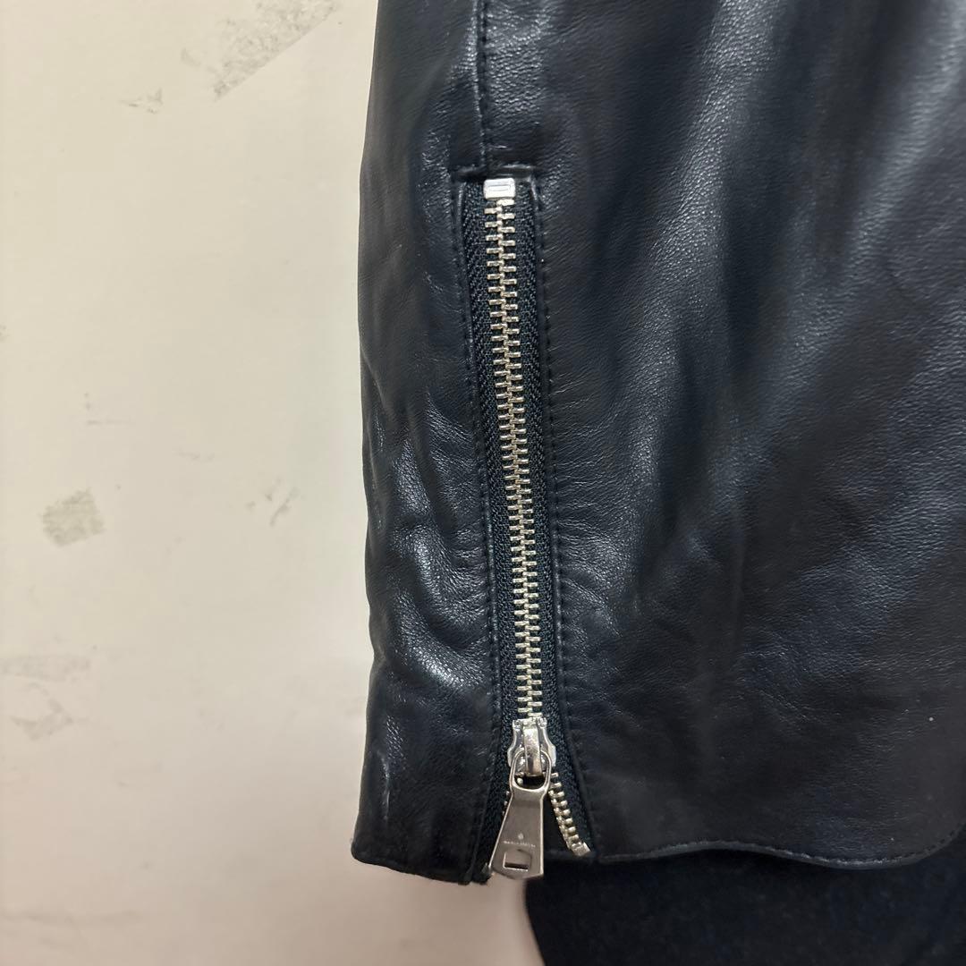 k*y様 MAISON SPECIAL ブラック ウールレザー ピーコート