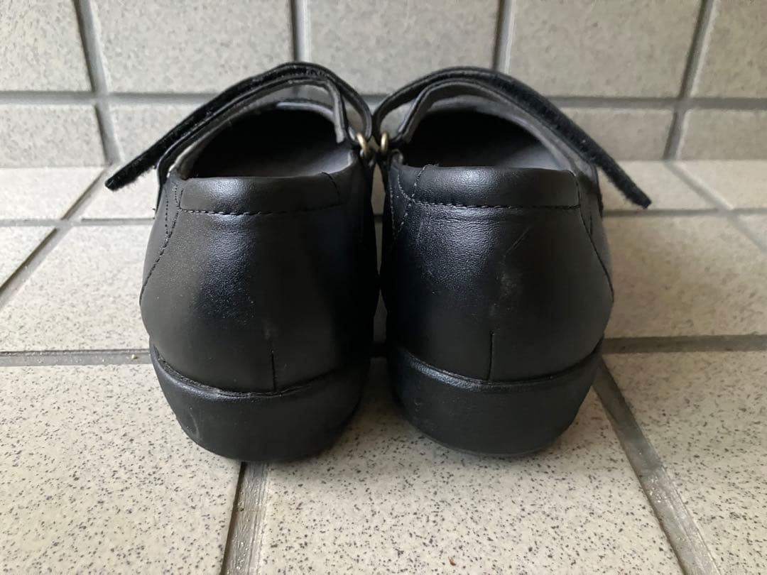 アシックスpedala ブラック マリー・ジェーン パンプス24cm EEE