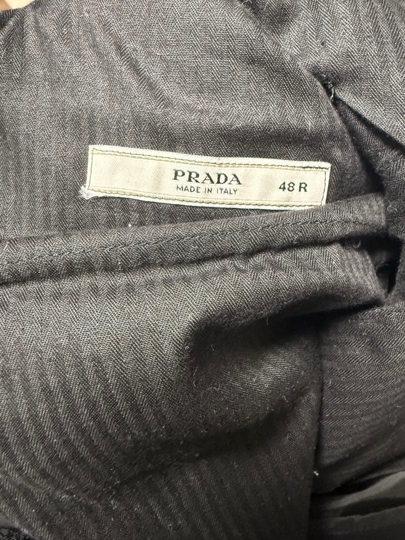 PRADA 2001年　ブラック スーツ セットアップ　48R