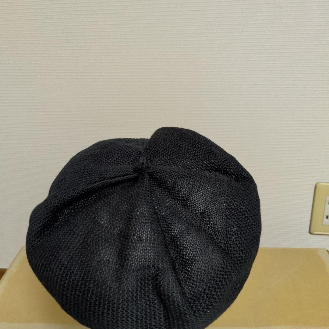 黒いメッシュベレー帽 フリーサイズ