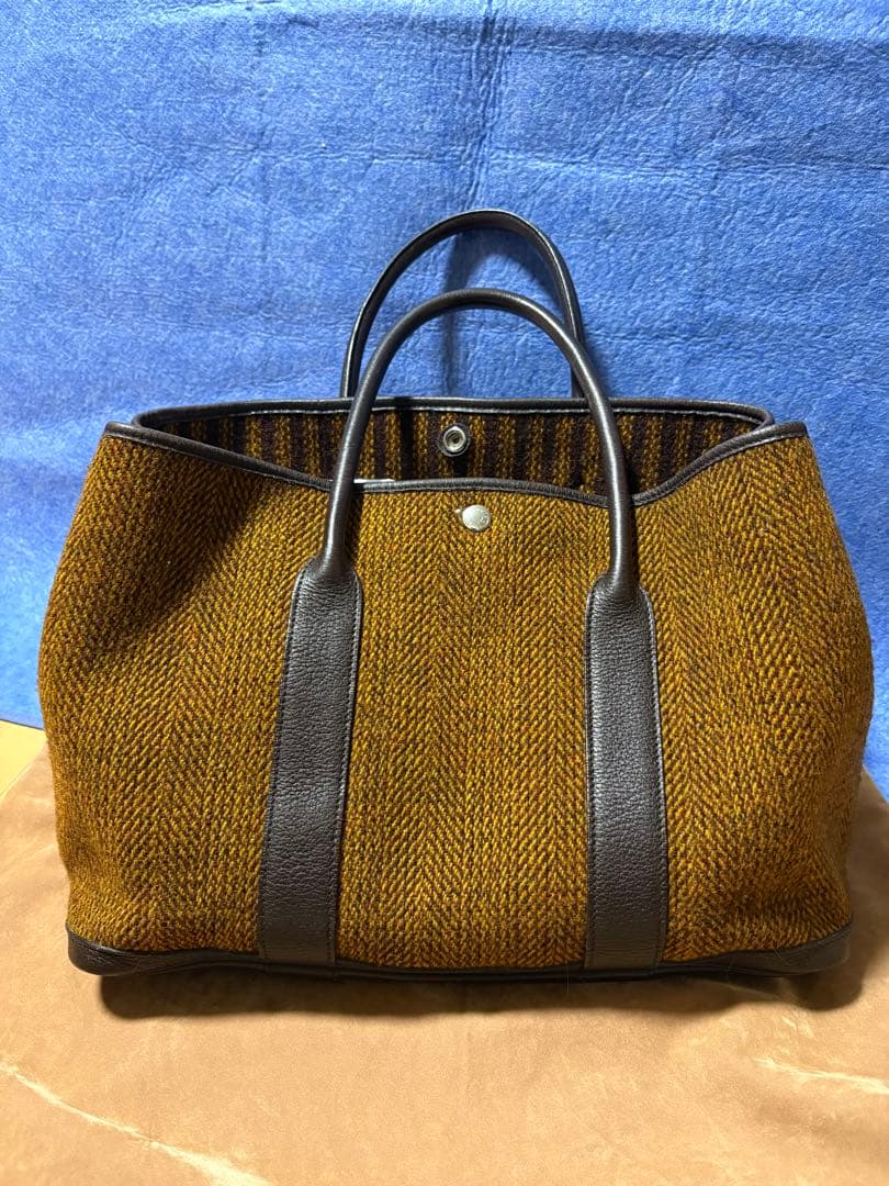 エルメス　ガーデンパーティ　ウールツイード