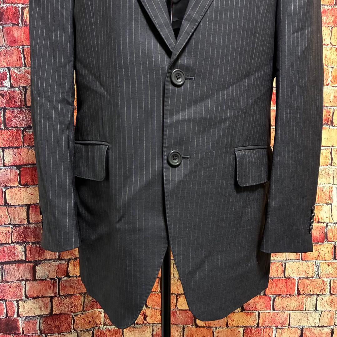 極美品☆ミツミネ　高級ウール100% スーツセットアップ AB4 ダークグレー