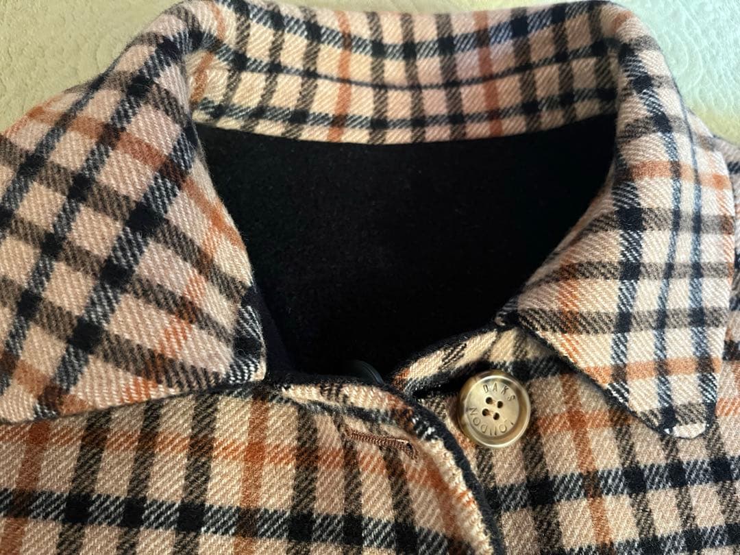 DAKSダックス⭐︎未使用⭐︎リバーシブルコート⭐︎ウール⭐︎11号