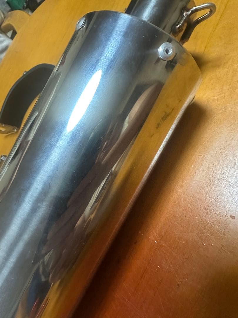 ステンレス製シリンダー型マフラー キジママルチステー付