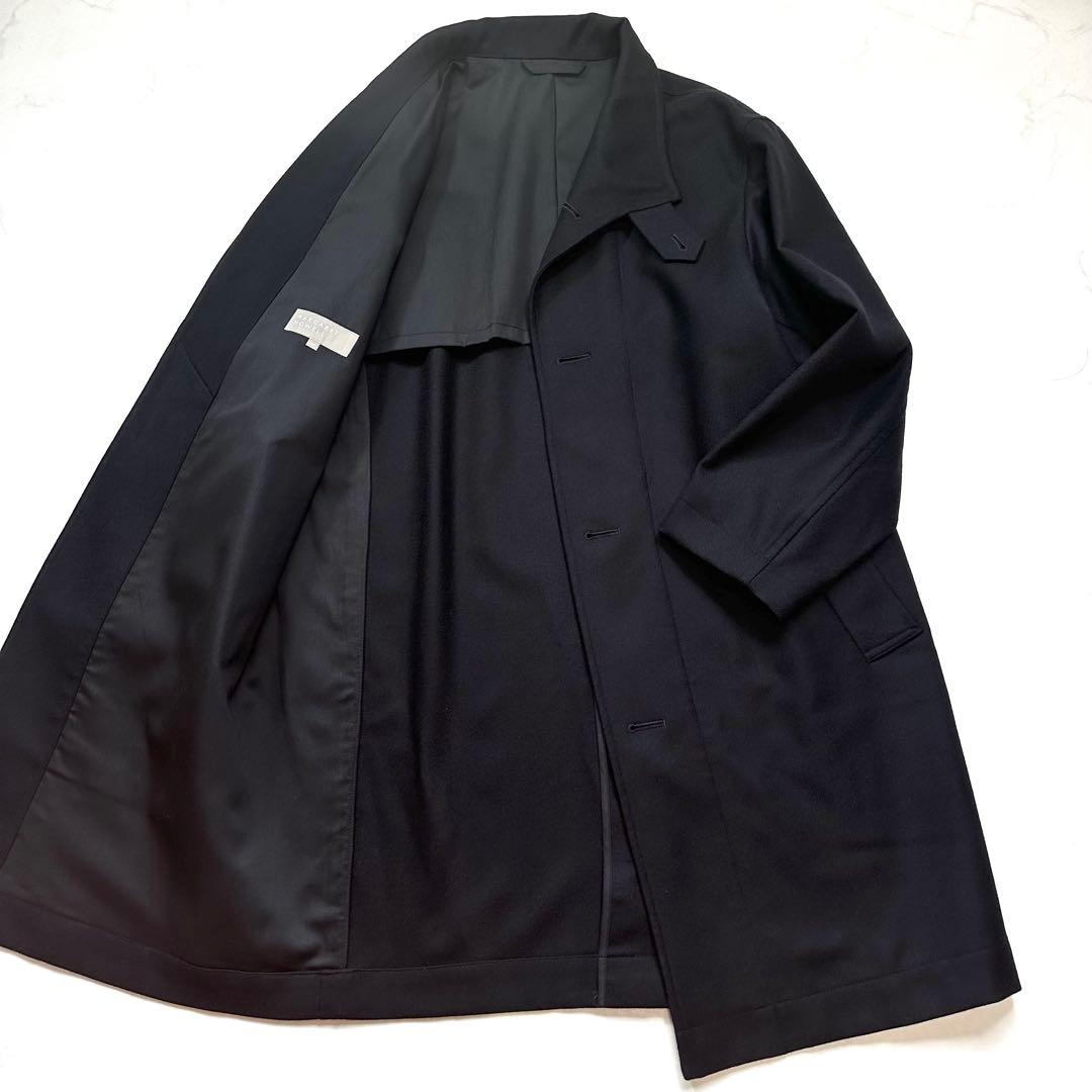 未使用級◎マーガレットハウエル 20AW スタンドカラーコート 完売品 黒 M