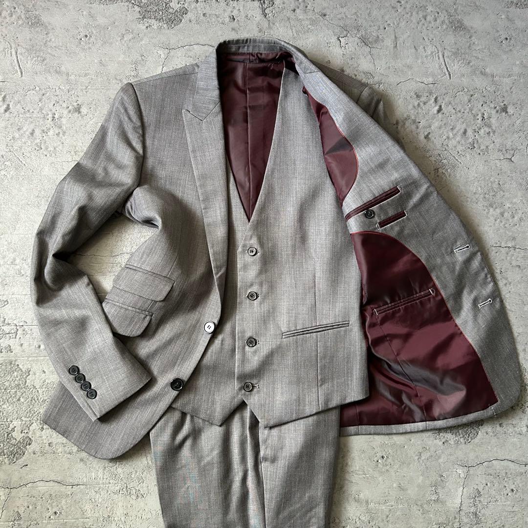 未使用級 LYDA リダ グレー スリーピース 極美品 モッズスーツ