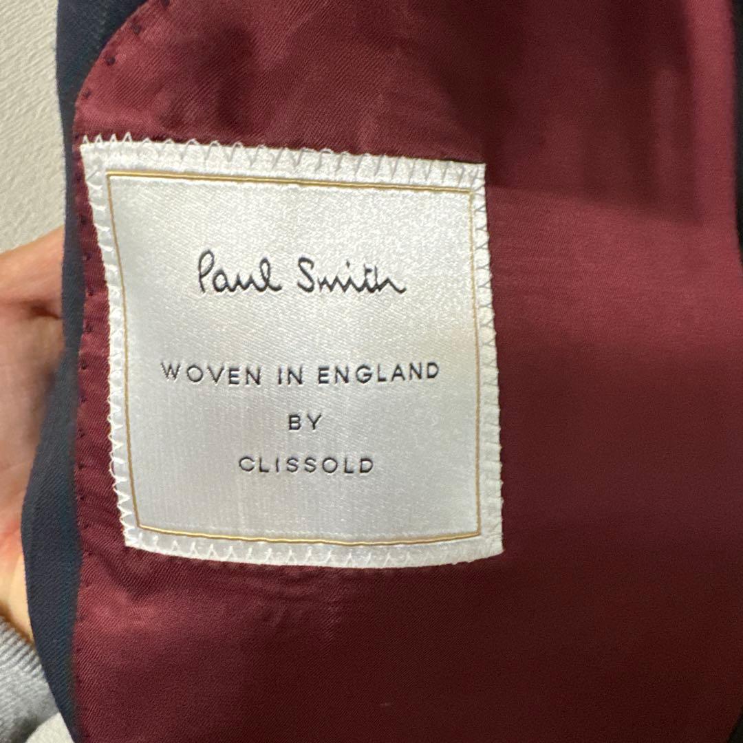 ポールスミス　ネイビーグリーンストライプ　上下スーツ　XL