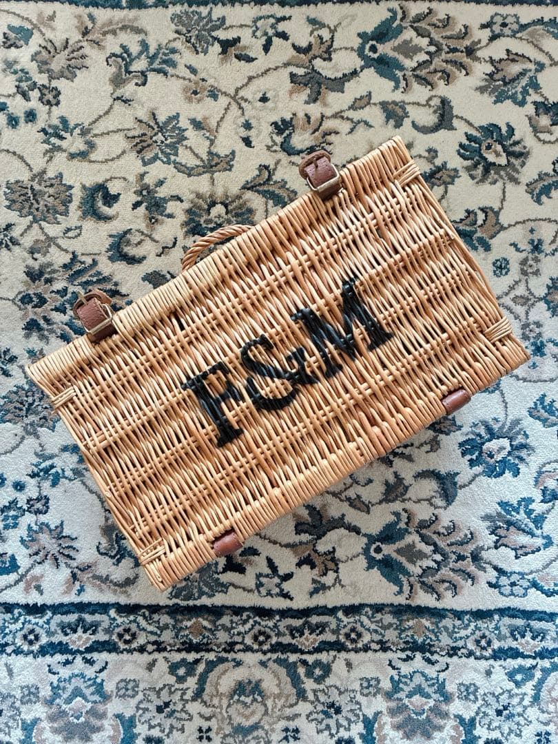 フォートナム&メイソン ハンパー バスケット　カゴ　籐　F&M ピクニック