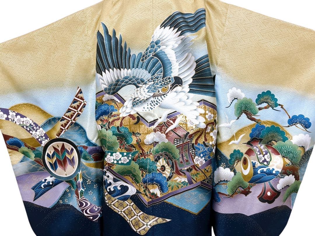 上品な黄土色羽織♡七五三　5歳　男の子　フルセット　一式　鷹