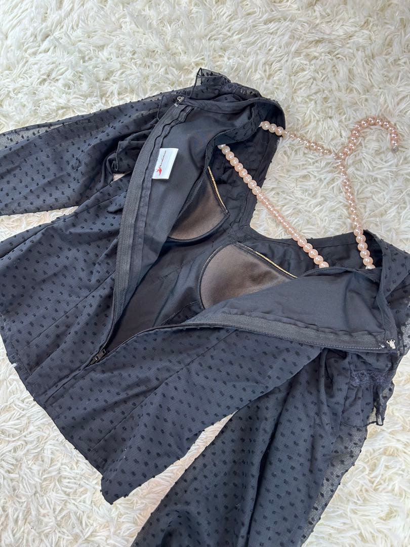 新品　ブラウス　フラメンコ衣装　ドット　水玉　レース