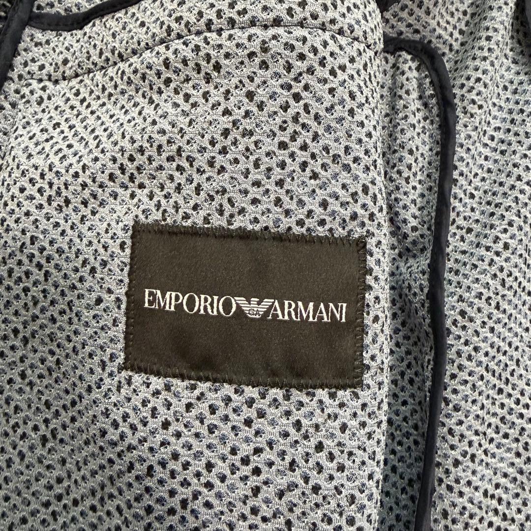 未使用タグ付き2XLサイズ相当　エンポリオアルマーニ　テーラード　アンコン　総柄