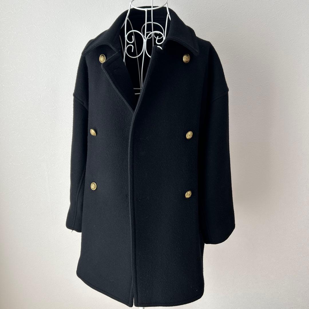 フレームワーク Super 100 ダブルクロス ピーコート ブラック