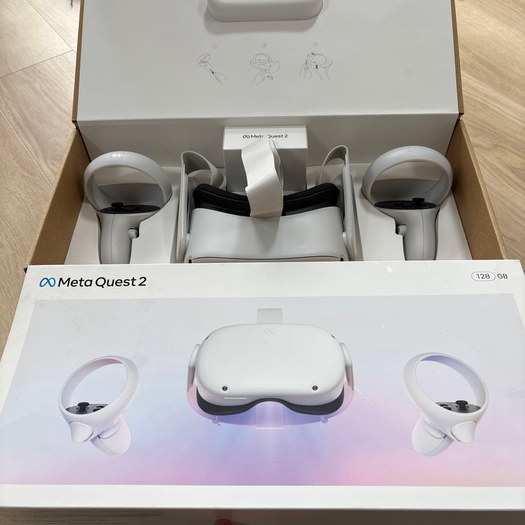【美品】 Quest 2 128GB（メタクエスト2）VRヘッドセット