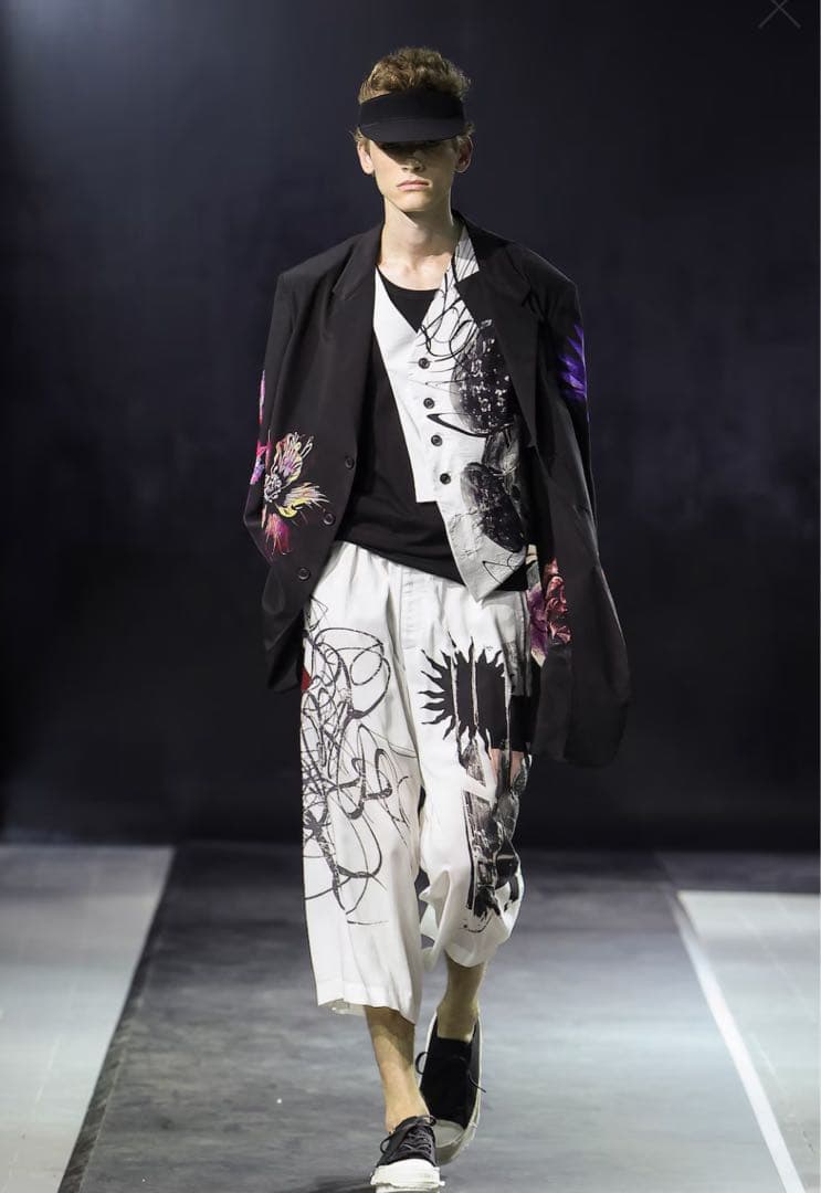 yohjiyamamoto 25ss 花柄プリントシルクジャケット