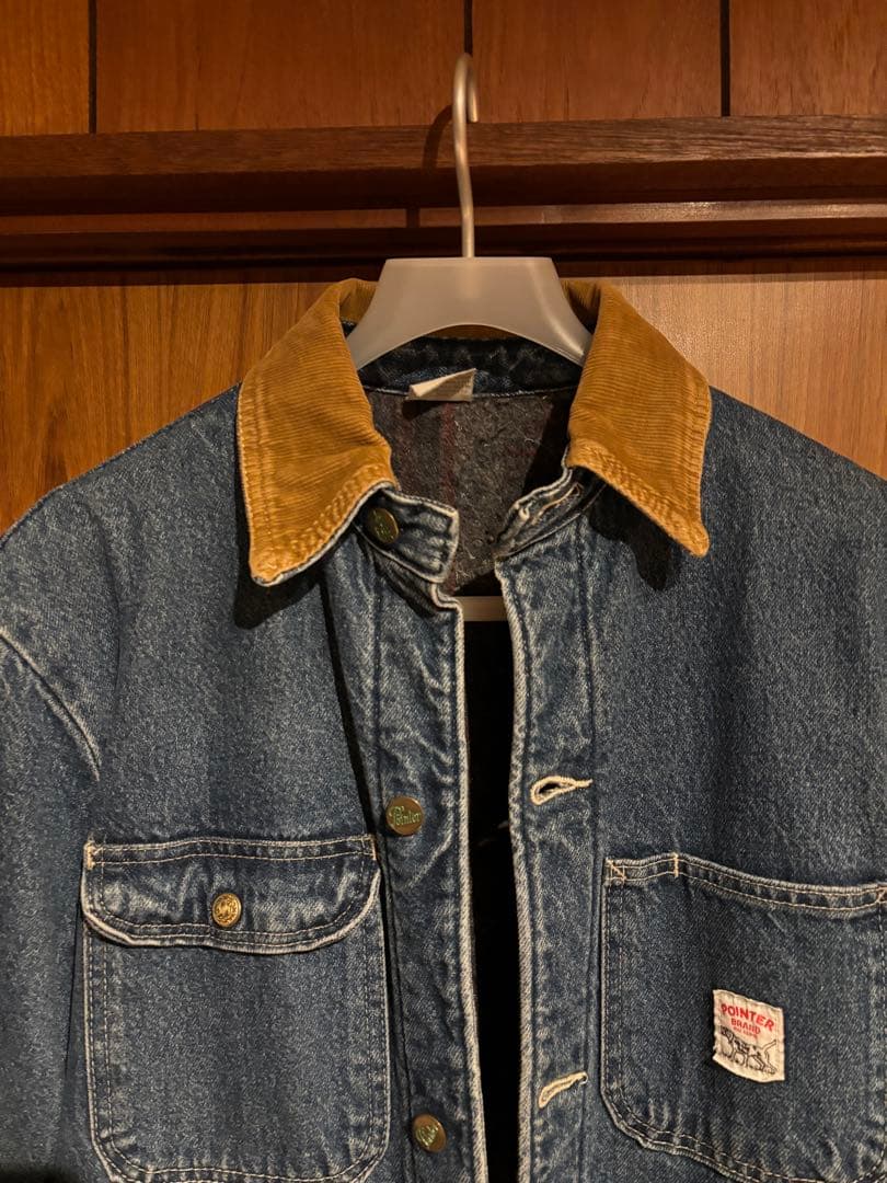 希少　ポインター　カバーオール　デニムジャケット　made in USA