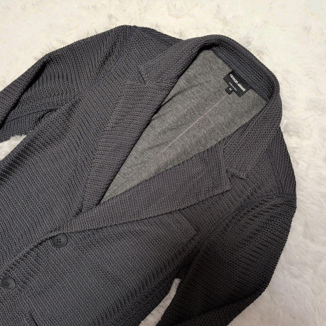 【美品】ジョルジオアルマーニ☆黒タグ　3D　ストレッチ　テーラードジャケット