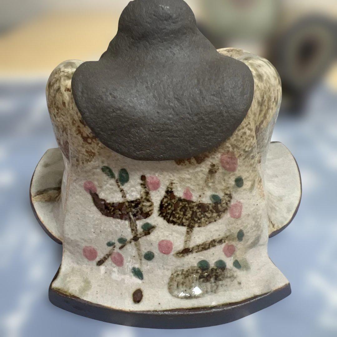 益子焼　お雛様飾り　ヴィンテージ