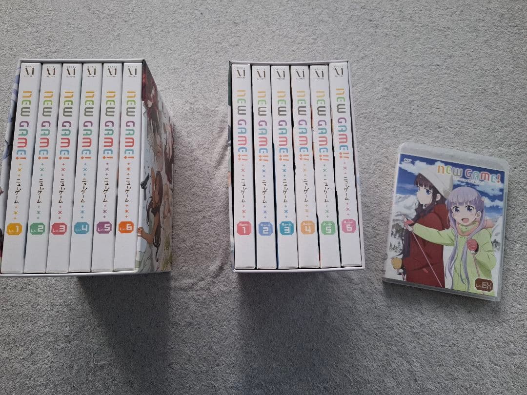 NEW GAME！1期、2期（初回限定版）全6巻セットDVD+OVA