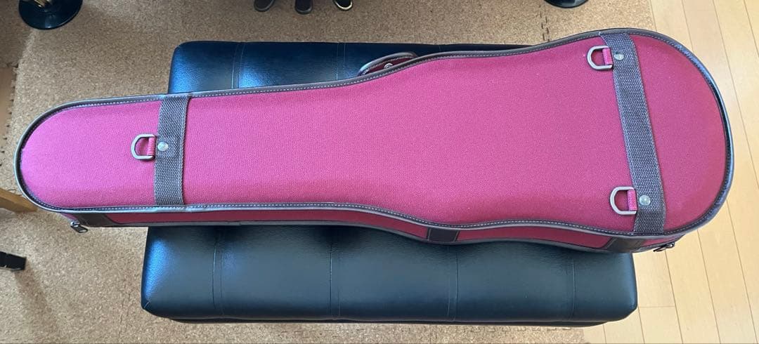 【美品⭐︎お値下げ中】東洋楽器 UL シェル R レッド 4/4用バイオリンケース