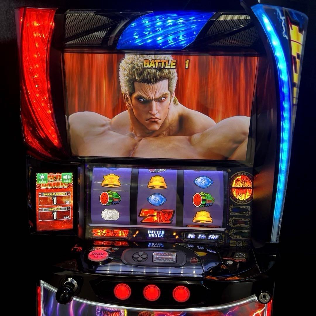 スマスロ「北斗の拳」拳王パネル　パチスロ実機