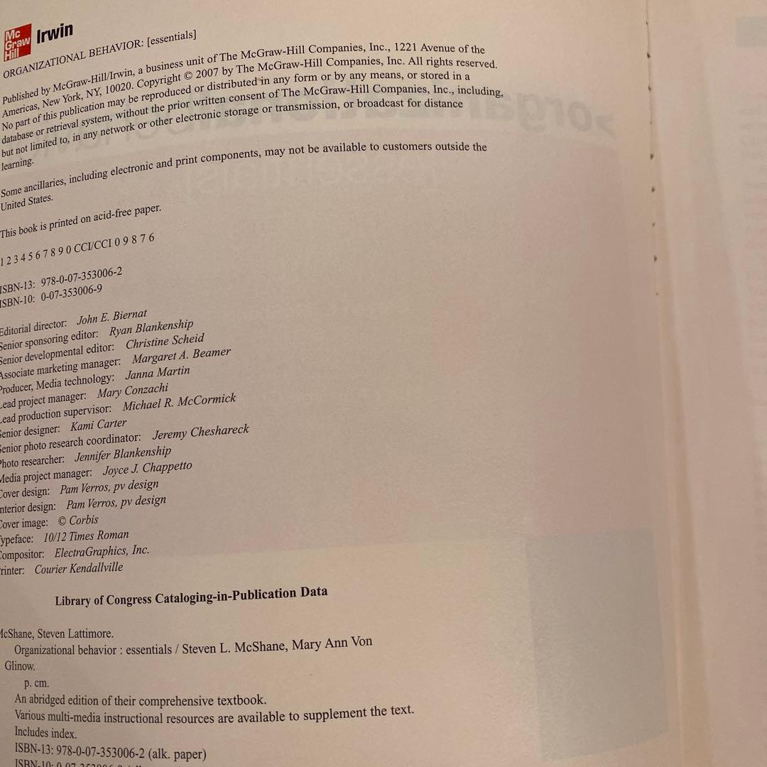 ビジネス・経済 Organizational Behavior: Essentials