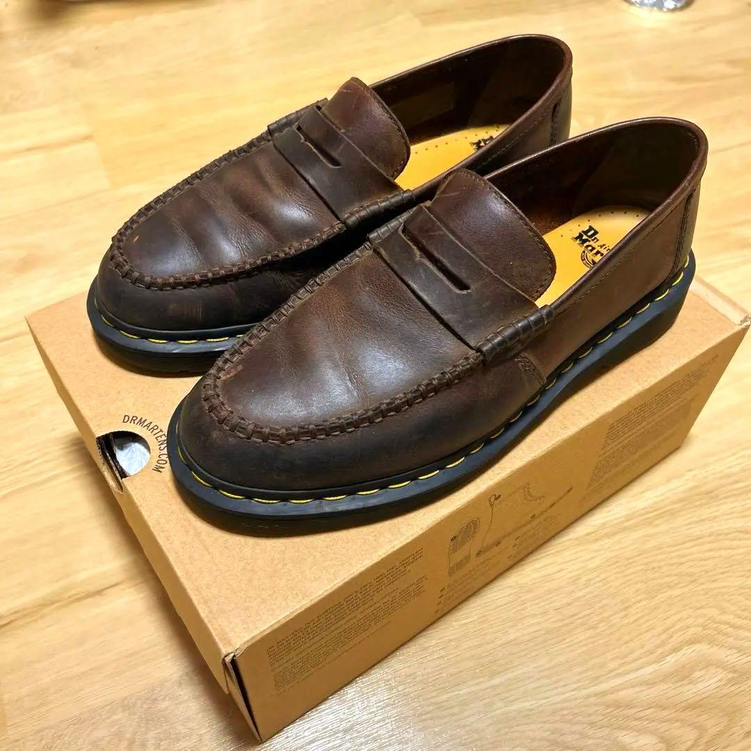 Dr. Martens ブラウン レザー ローファー
