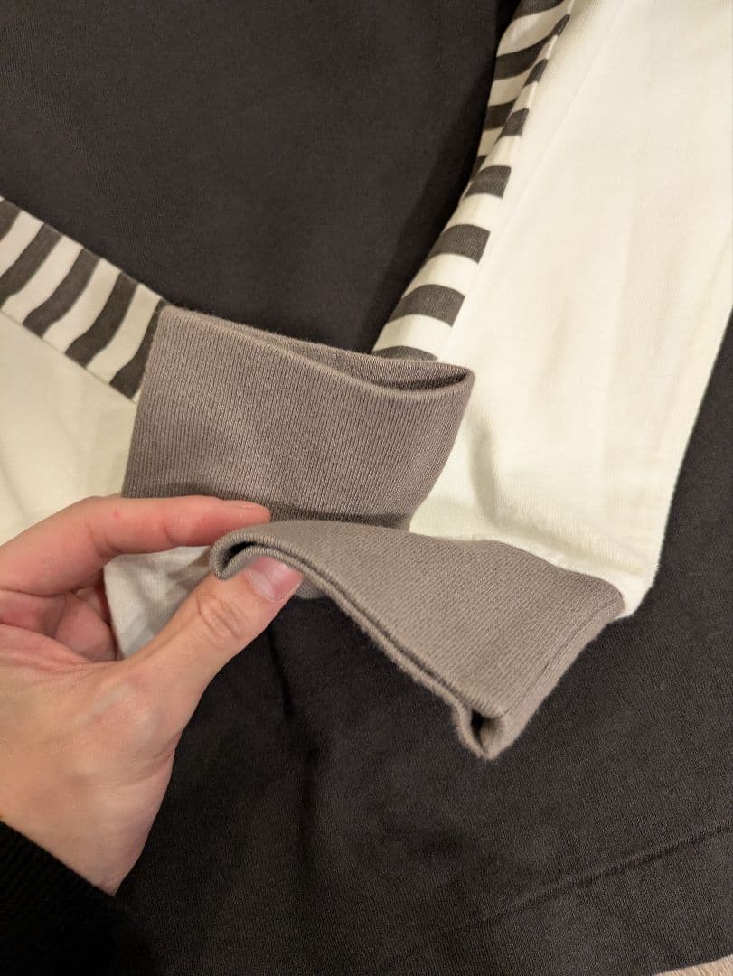 HUMAN MADE 袖ストライプ長袖カットソー M