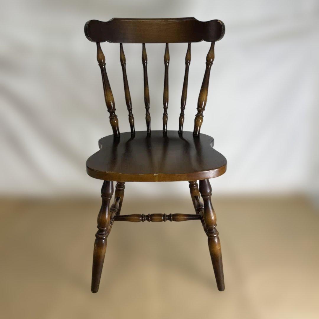 飛騨産業 キツツキ ウィンザーチェア ダイニング 昭和レトロ 椅子 01