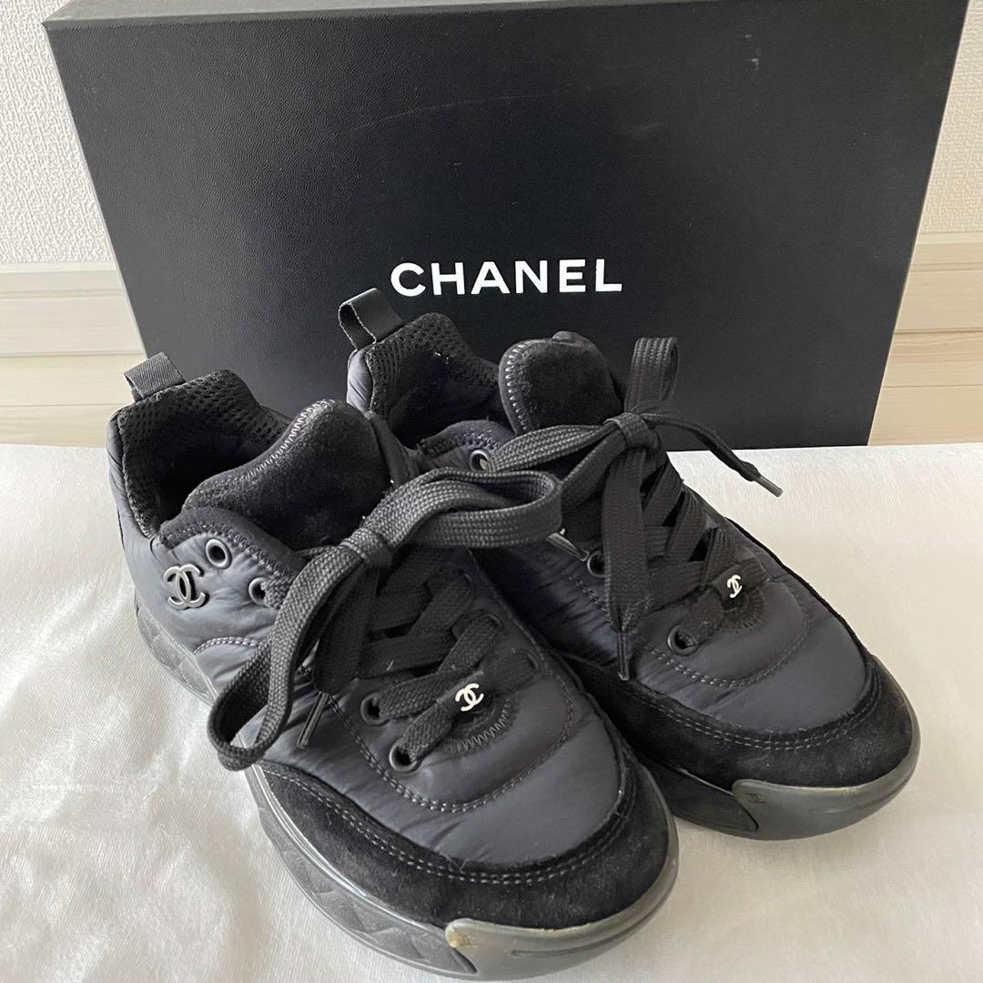 CHANEL シャネル　スニーカー　黒　35