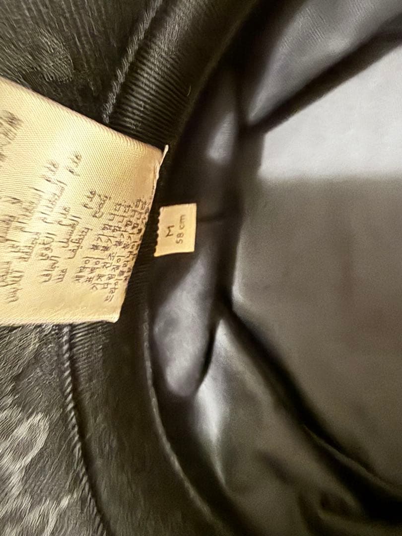 GUCCI ブラック バケットハット M(58cm)ブラック メンズ レディース