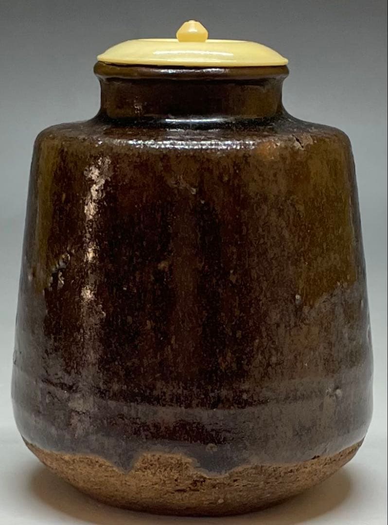 古瀬戸　茶入　仕覆　箱付　P021