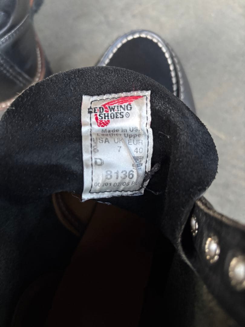 レッドウィング　red wing 8136 26.0cm ブラック