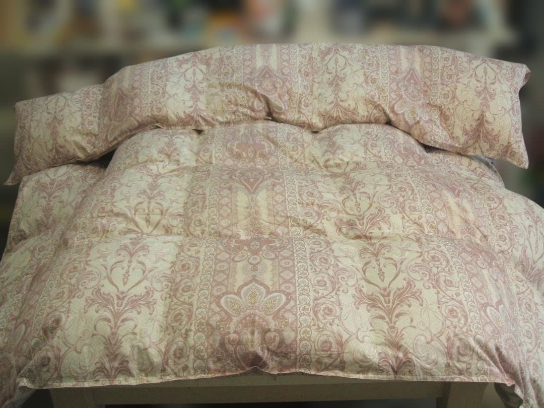 （ダブル）新品＊四つ星＊暖かアルミ加工超長綿生地＊フランス産ダウン増量＊羽毛布団