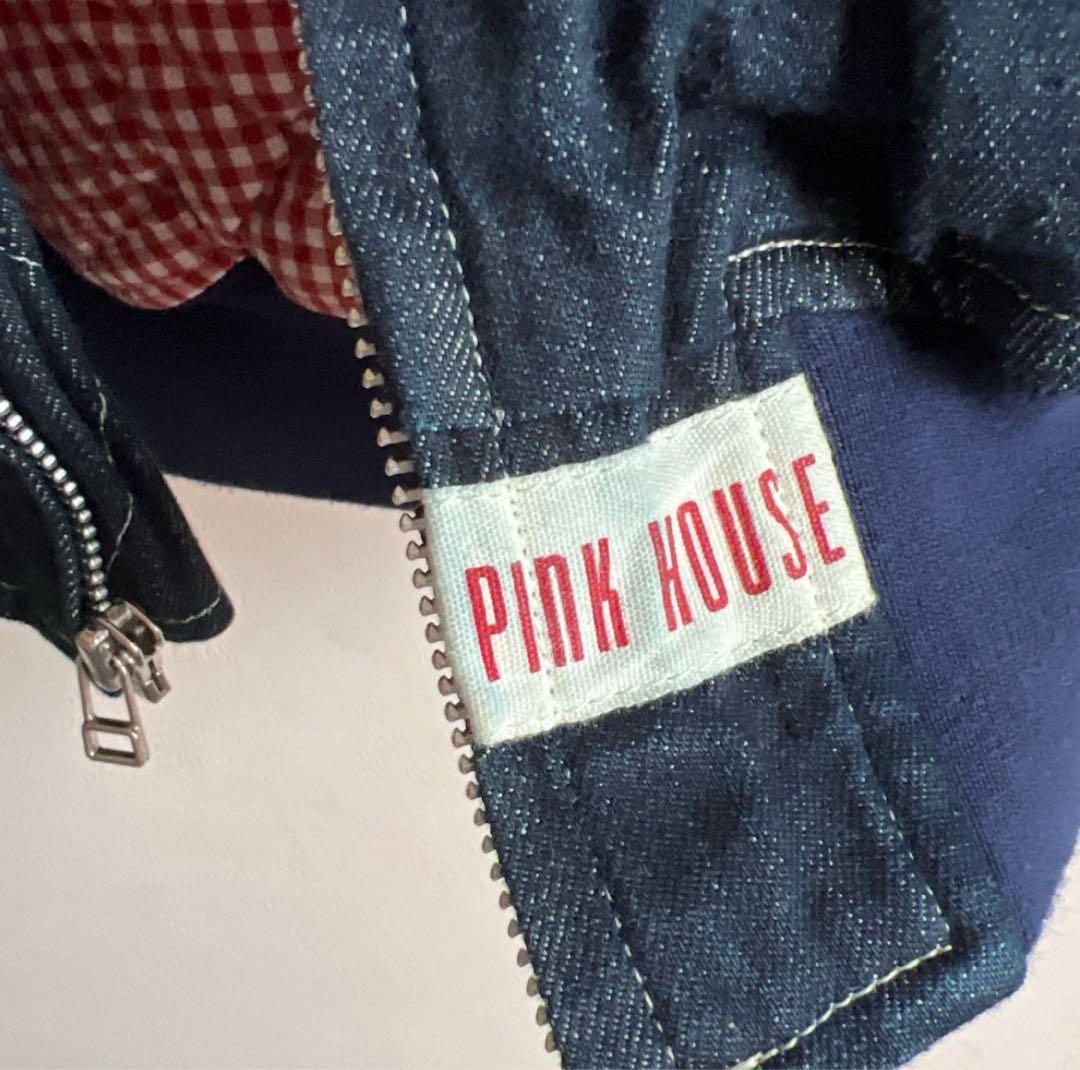 PINK HOUSE ギンガムチェック デニムブルゾン