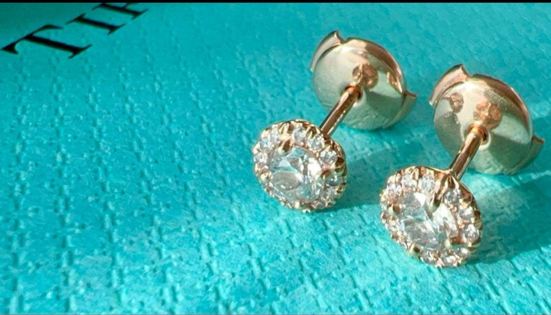 チョコ　2023年購入【鑑定書付き】ティファニー　ソレスト　ピアス