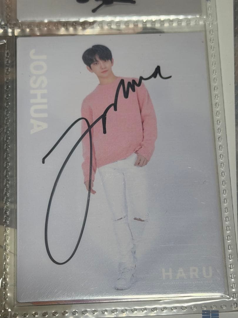 ジョシュア サイン入りトレカ SEVENTEEN