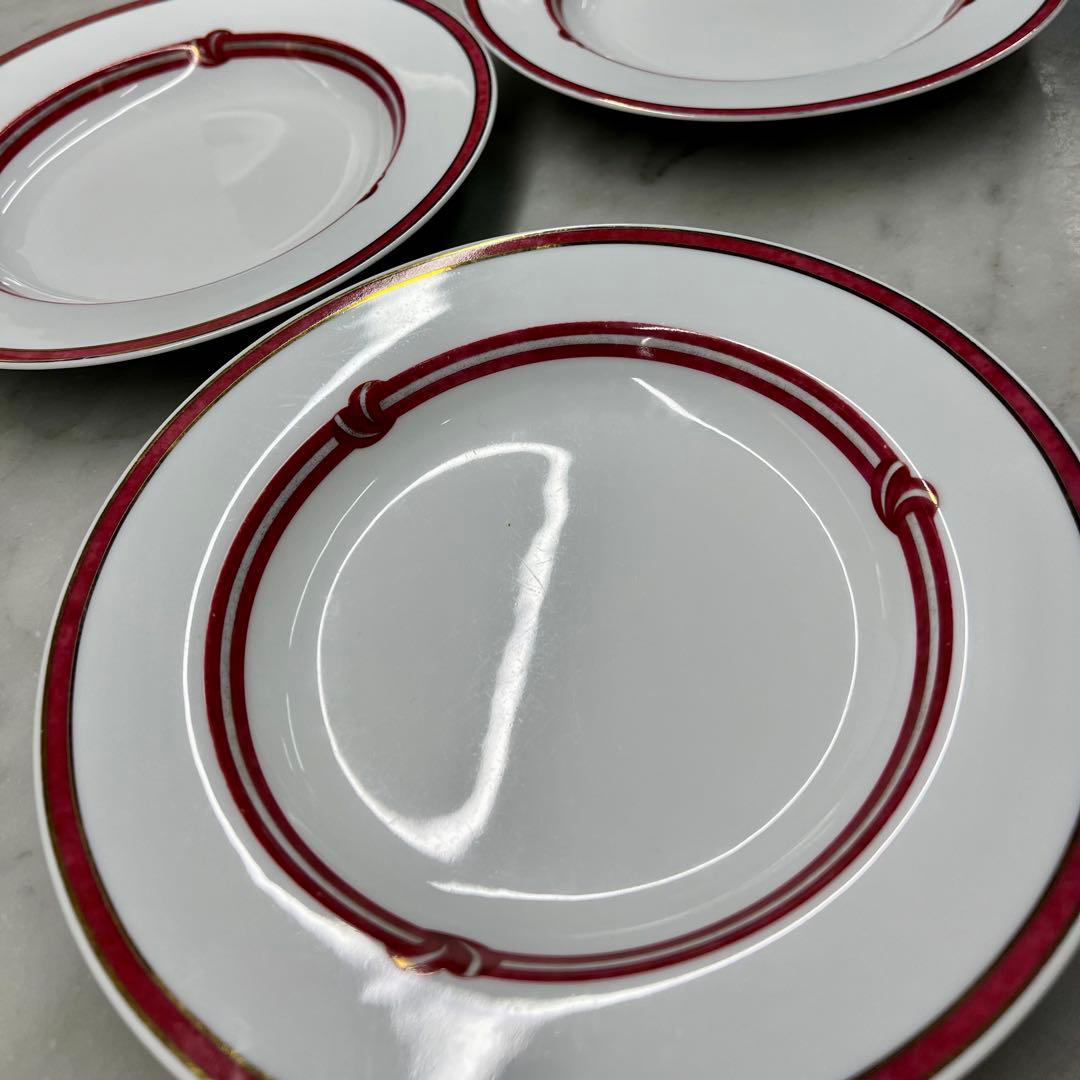 【希少・廃盤】クリストフル ルバネア ルージュ プレート3枚セット