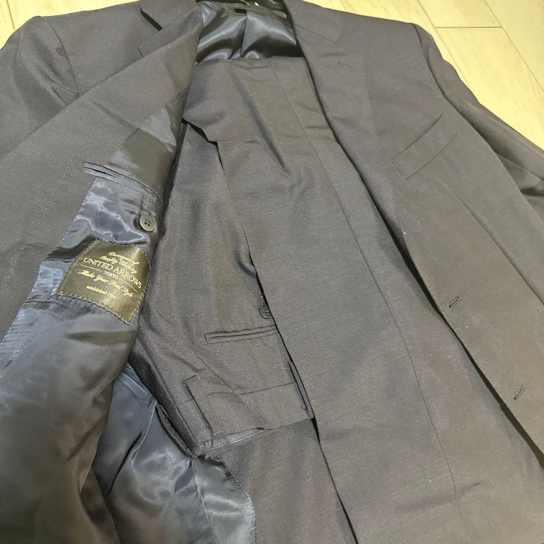 ユナイテッドアローズ セットアップ 52 XL 濃紺