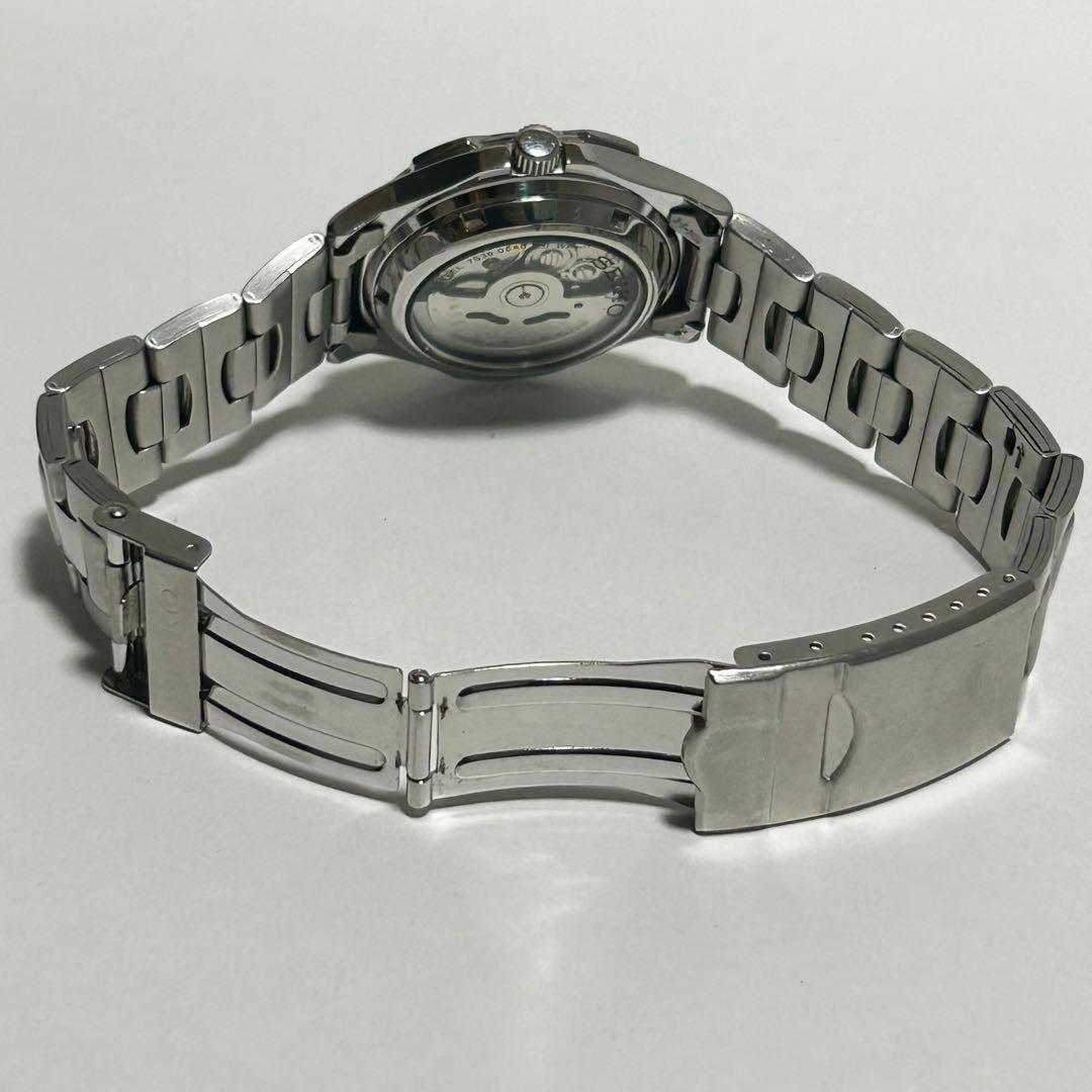 稼働 SEIKO5 セイコー5 裏スケ 自動巻き 白文字盤 23石 腕時計