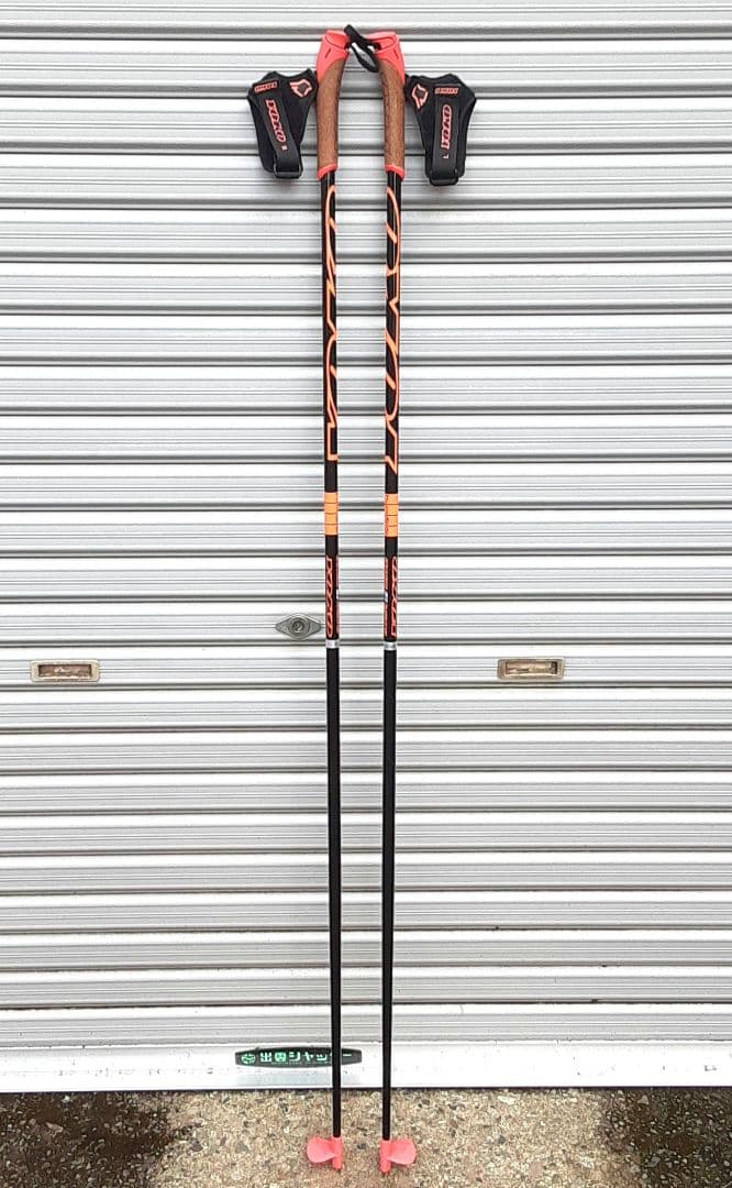 【底値価格】YOKO　7100　クロスカントリースキーポール141㎝美品カーボン