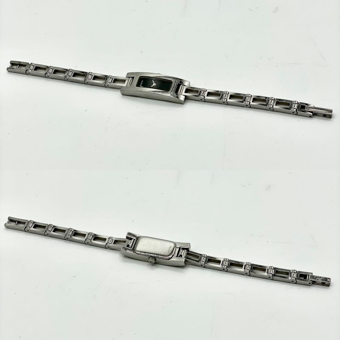 【稼働/新品電池】グッチ 3900L シルバー ブレスウォッチ 防水 腕時計