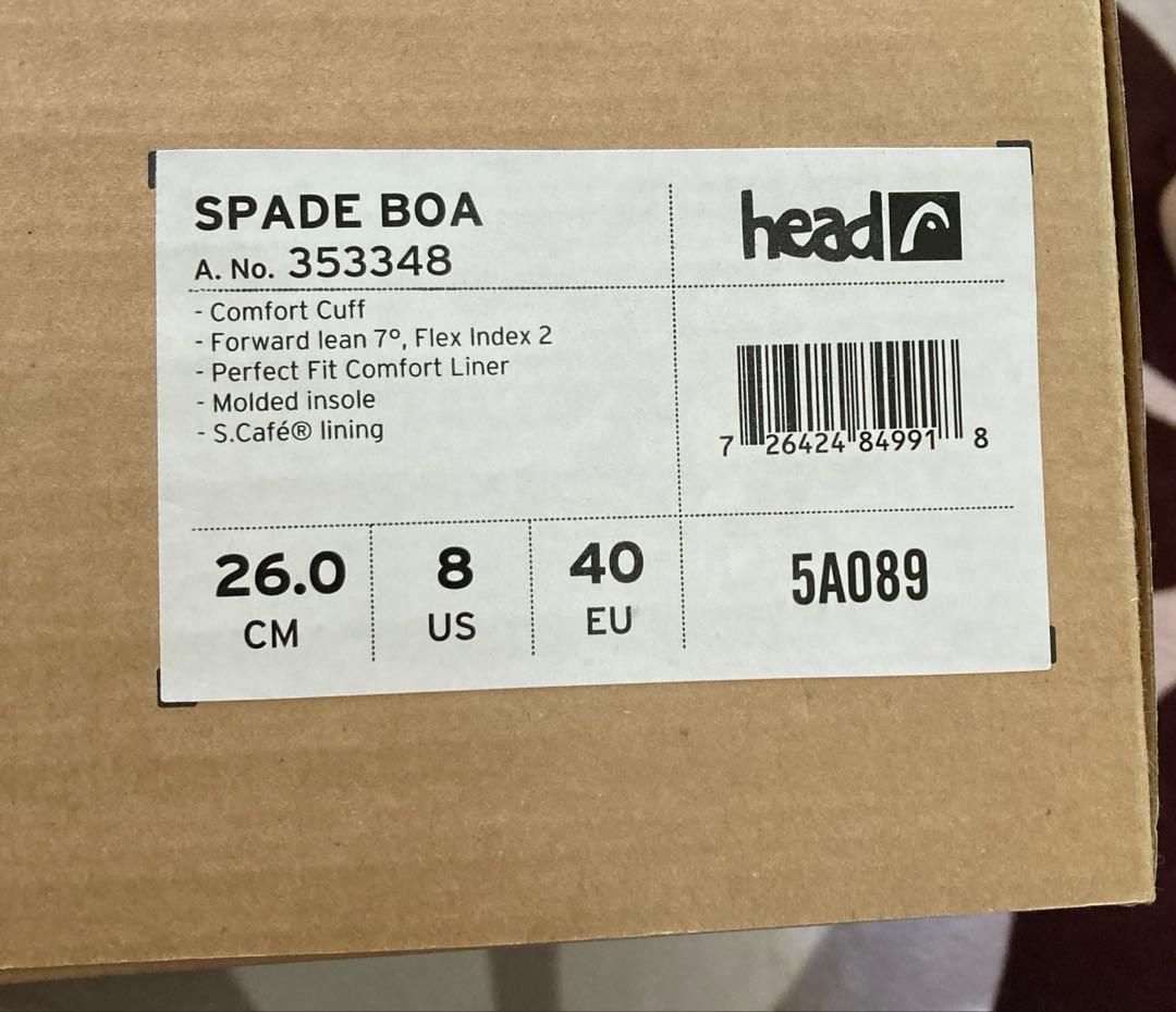 ヘッド Head SPADE スノーボードブーツ 26cm