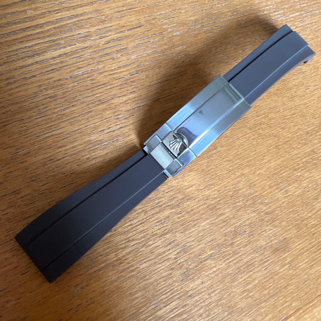 ロレックス ラバーベルト ブラウン　20mm