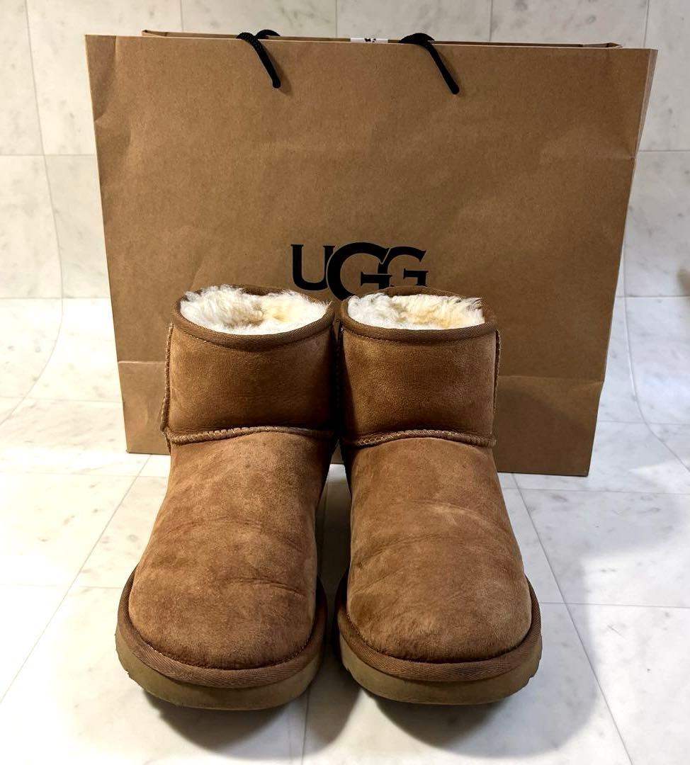 UGG クラシックミニブーツ ブラウン US8(26cm) S/N1002072