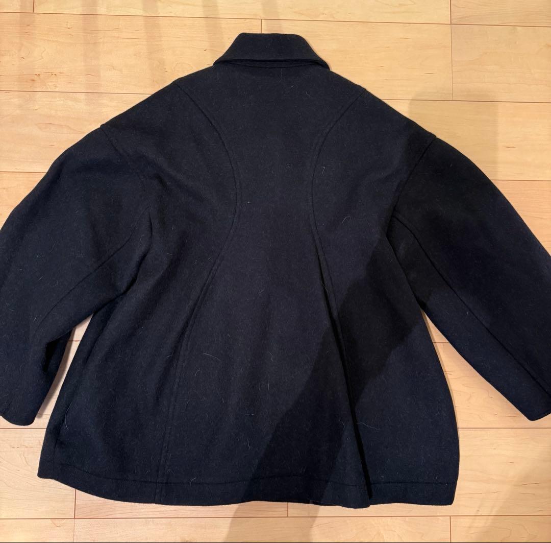 ENFOLD メルトンコート　ダークネイビー　38