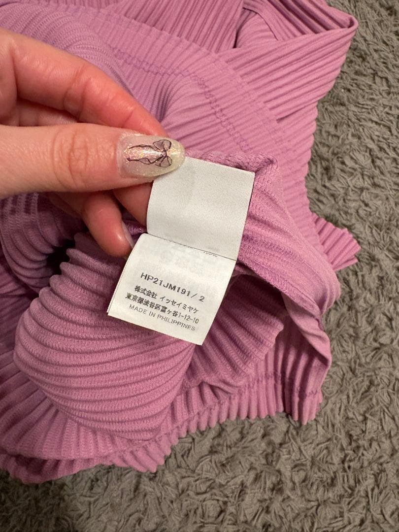 HOMME PLISSÉ ピンク ポロシャツ オムプリッセイ