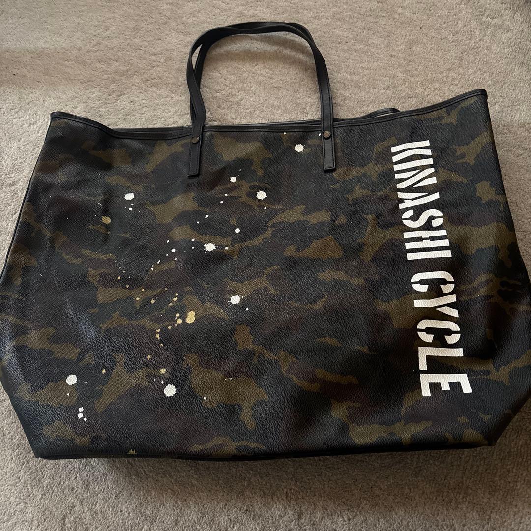 本日最低値セール開始★KINASHI CYCLE 迷彩トートバッグ